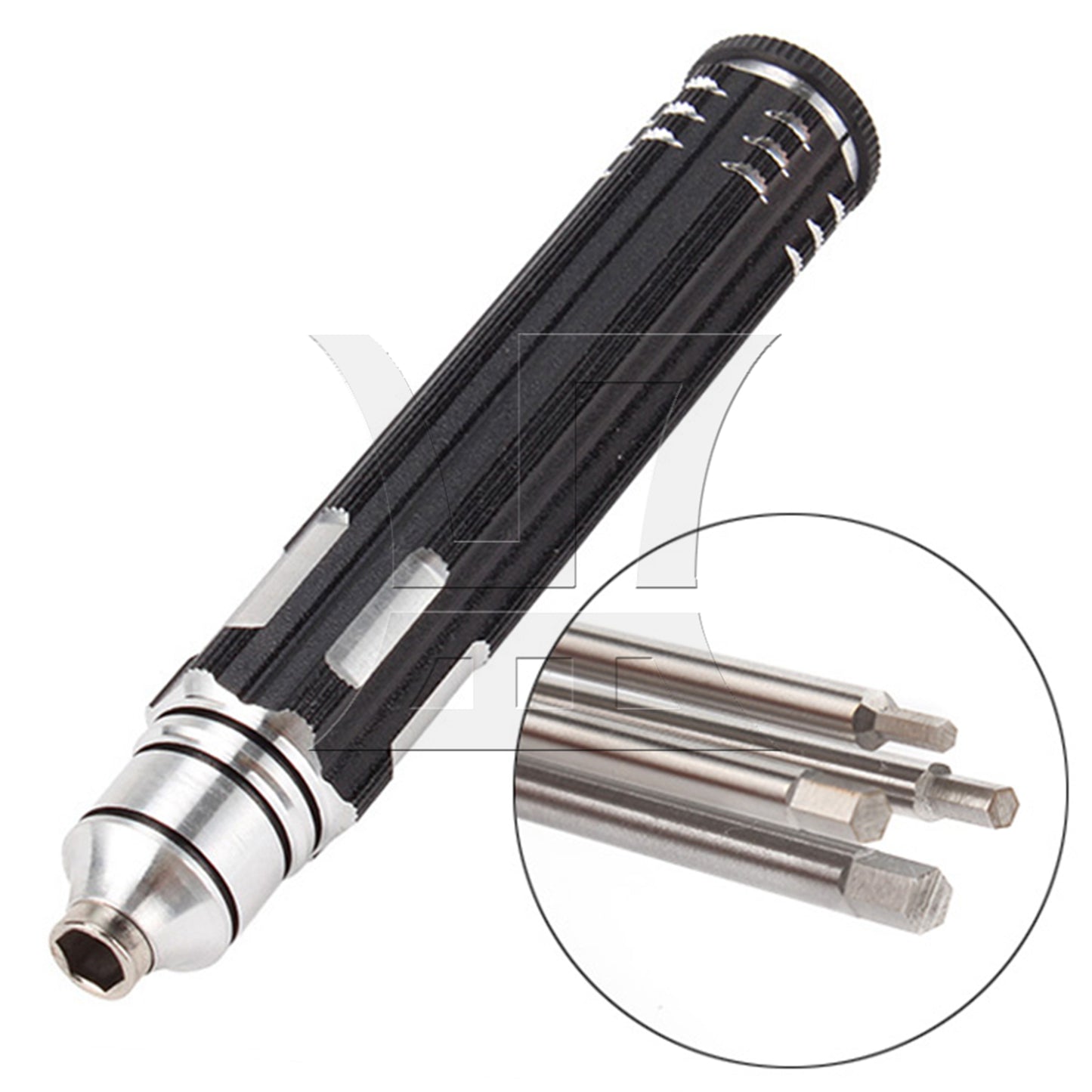 BQLZR 4 x Steel Six Angle Hexagon Screwdriver for RC Car Black 1.5-3.0mm Easy to Use