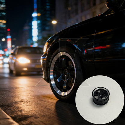 BQLZR  Aluminum Alloy Wheel RC 1:10 On-Road Black Wheel Rims