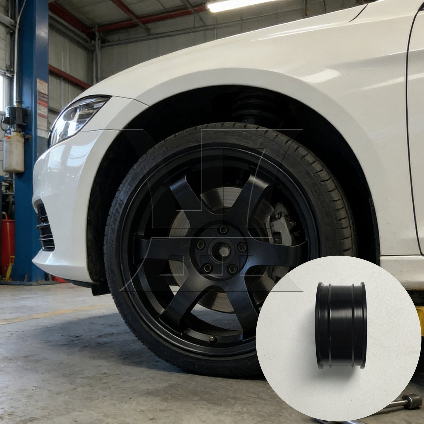 BQLZR  Aluminum Alloy Wheel RC 1:10 On-Road Black Wheel Rims