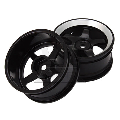 BQLZR  Aluminum Alloy Wheel RC 1:10 On-Road Black Wheel Rims