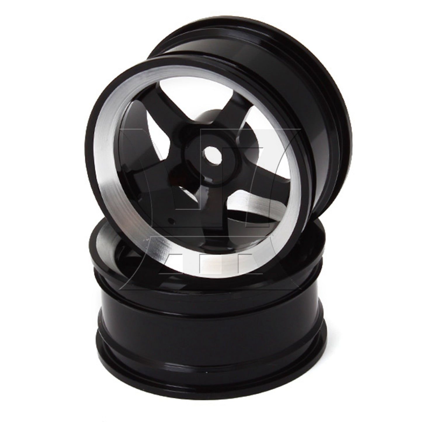 BQLZR  Aluminum Alloy Wheel RC 1:10 On-Road Black Wheel Rims