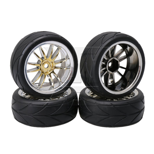 BQLZR Tires For RC1:10 On Road Racing Car 12 mm Wheel Drive Hex