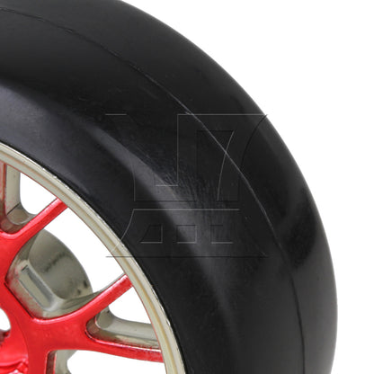 BQLZR 4PCS RC1:10 Drift Car Red+Black Smooth Tires With Y shape Hub Wheel Rim