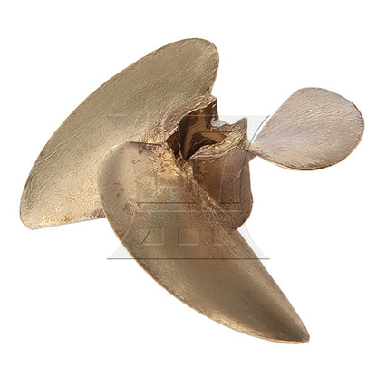BQLZR 437 RC Boat Copper Propeller Three Leaves Hole 4MM Diameter 37MM Yellow