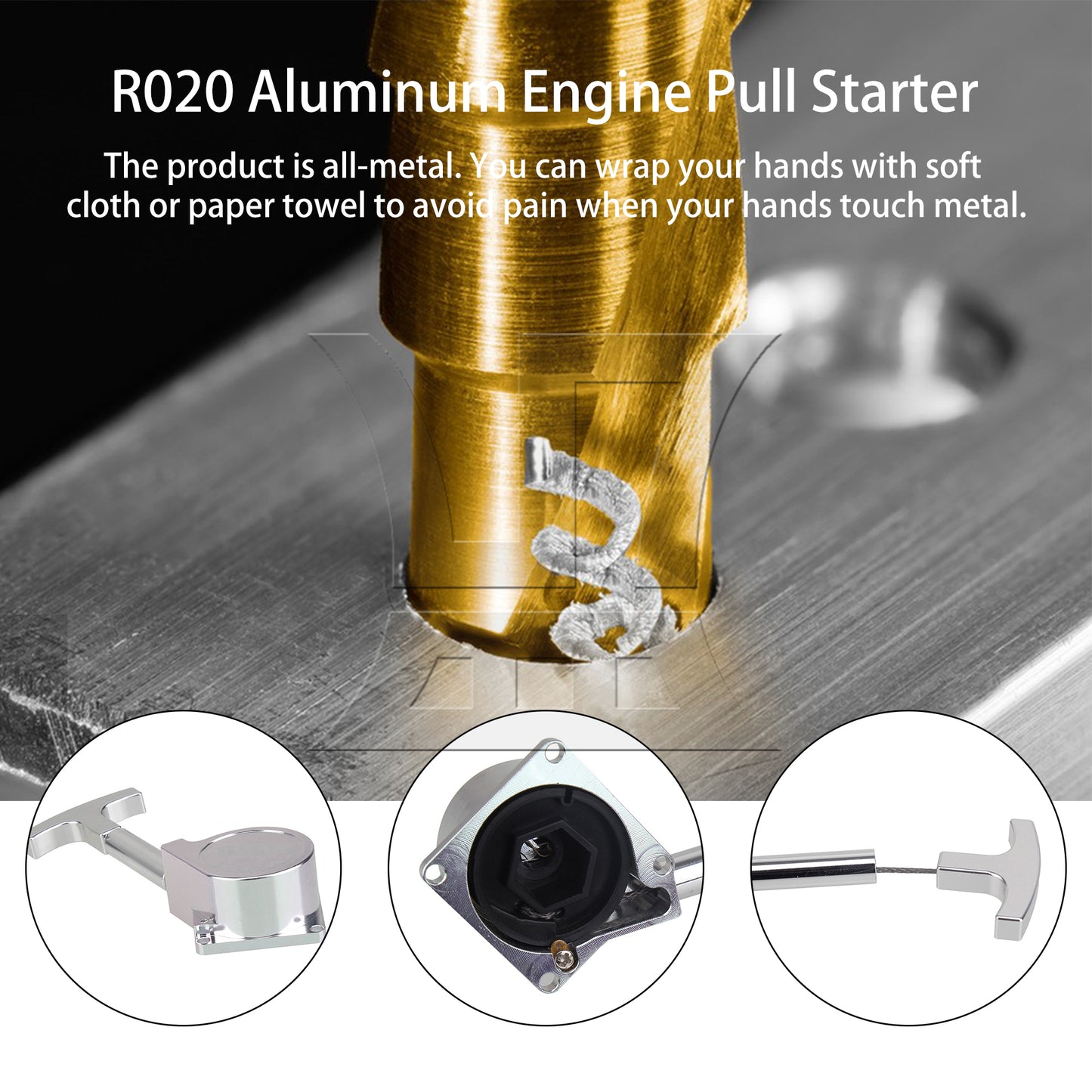 BQLZR Silver R020 MODEL CAR Aluminum Pull Starter Vertex 18 Engine Upgrade Parts
