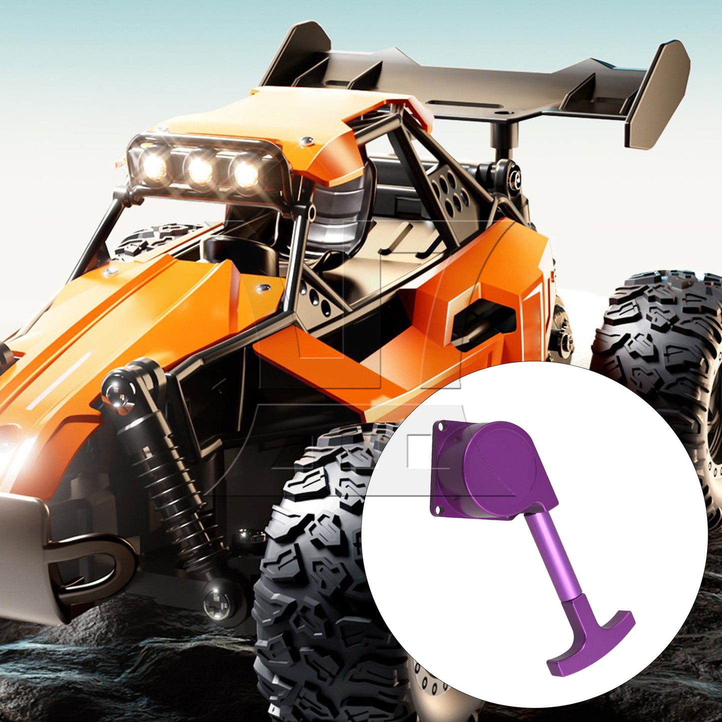 BQLZR Purple Vertex18 Engines Alloy Pull Starter R020 For RC Cars Upgrade