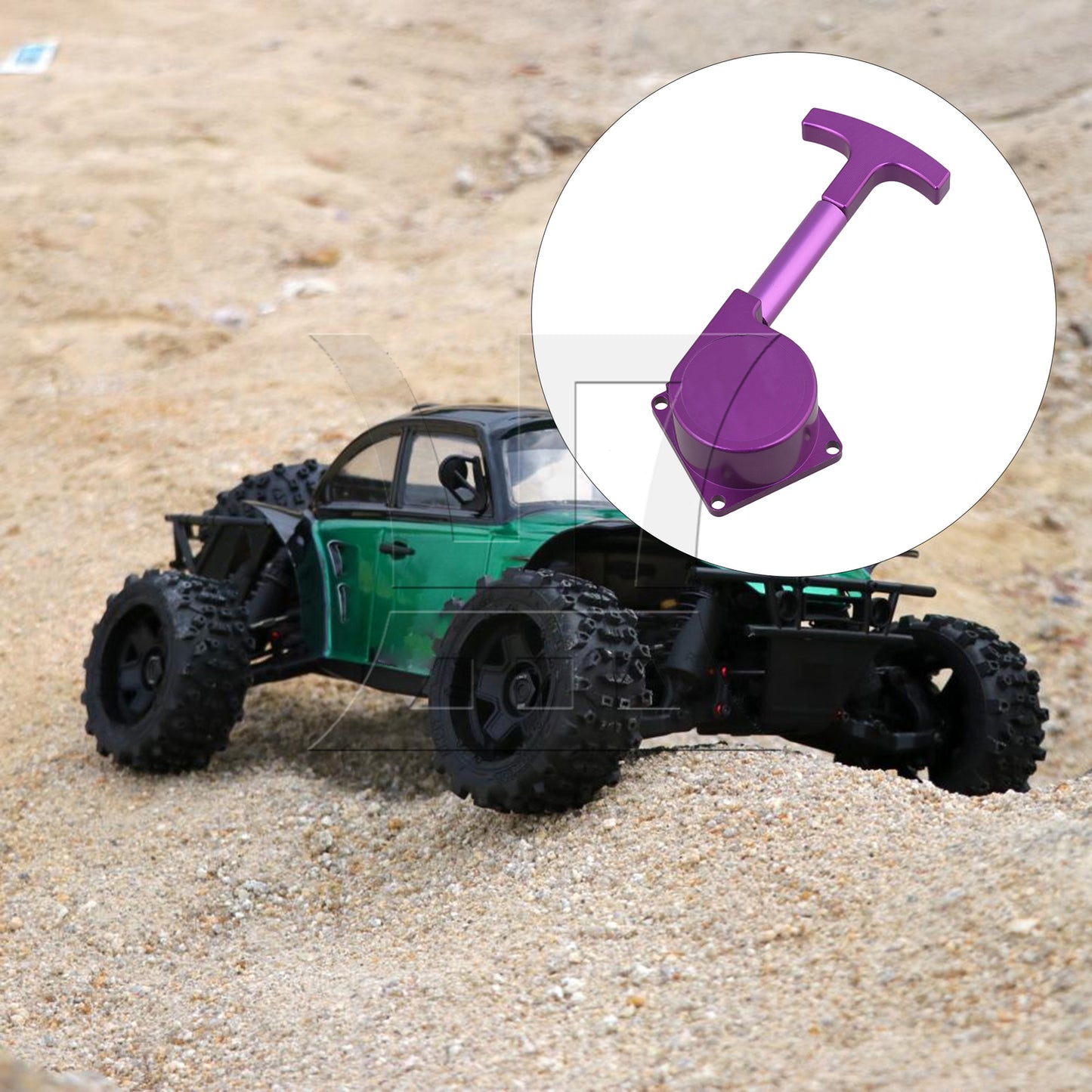 BQLZR Purple Vertex18 Engines Alloy Pull Starter R020 For RC Cars Upgrade