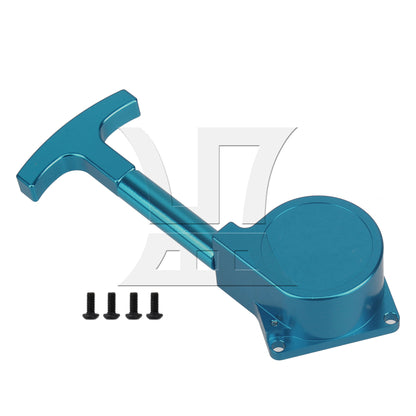 BQLZR R020 Alloy Pull Starter Upgrade Parts for RC Car Vertex 18 Engine Blue