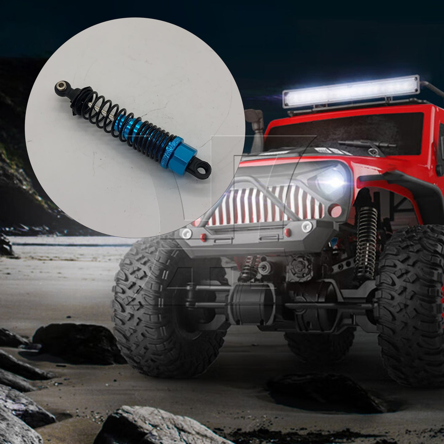 BQLZR  100mm Alloy Shock Absorbers 106004B Upgrade Replacement For RC1:10