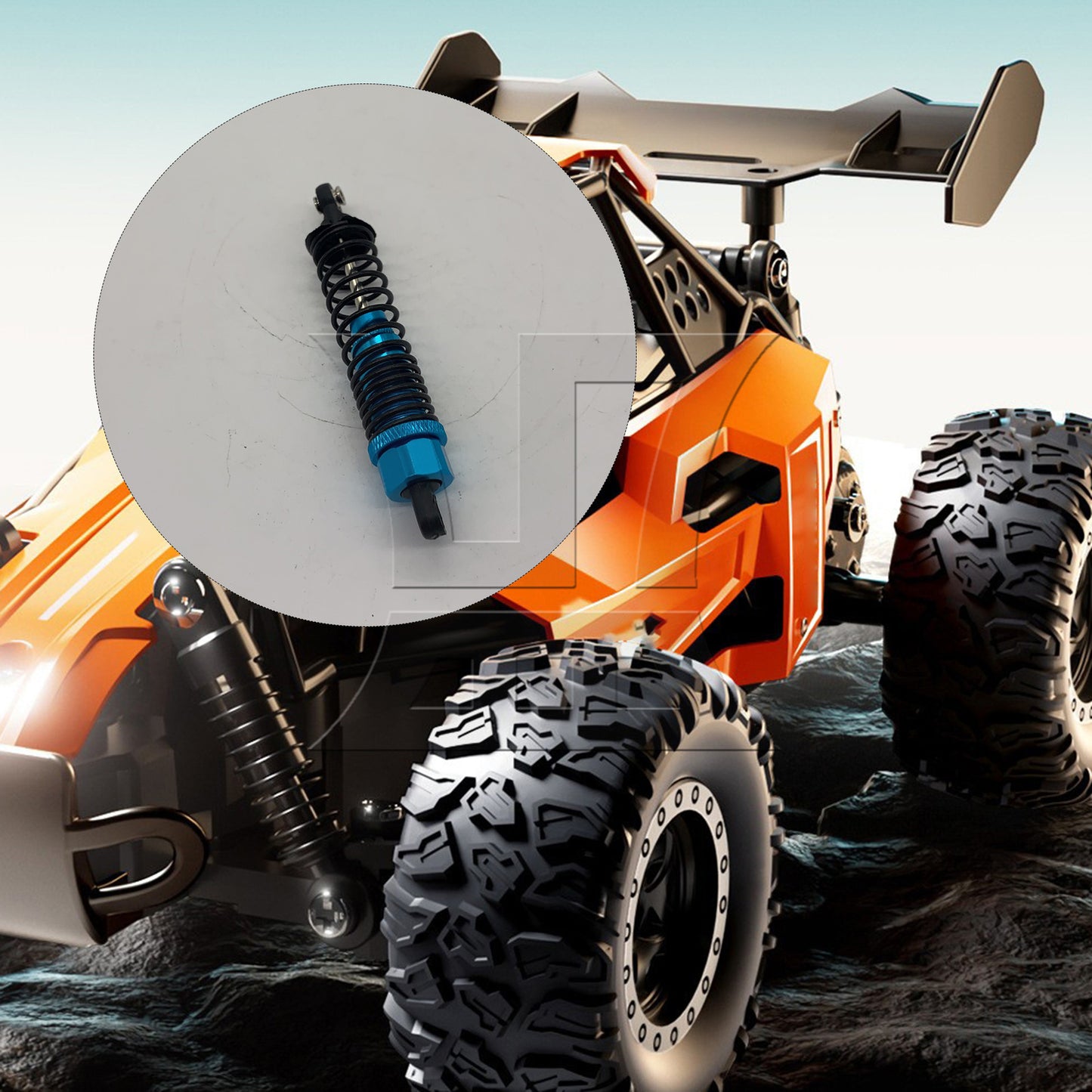 BQLZR  100mm Alloy Shock Absorbers 106004B Upgrade Replacement For RC1:10
