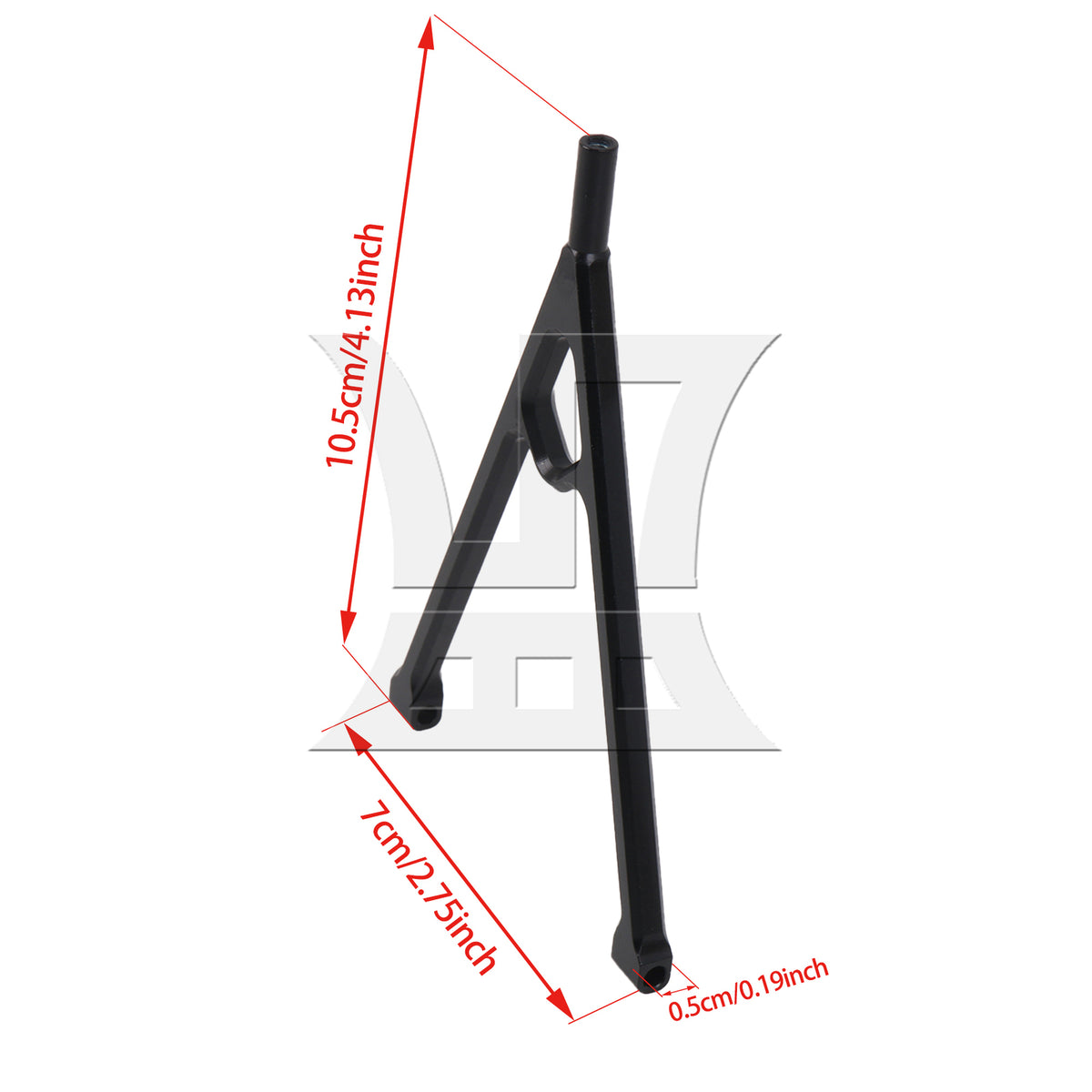 BQLZR Front Chassis Links Tree RC 1:10 SCX0006BL Replacement for AXIAL SCX10 Black