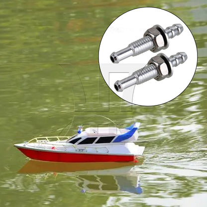 BQLZR 35mm M6 Water Outlets for RC Electric Boat Silver