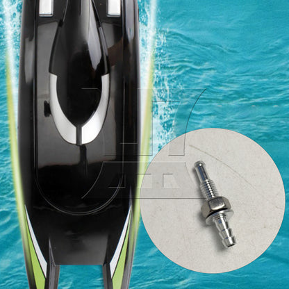 BQLZR 35mm M6 Water Outlets for RC Electric Boat Silver