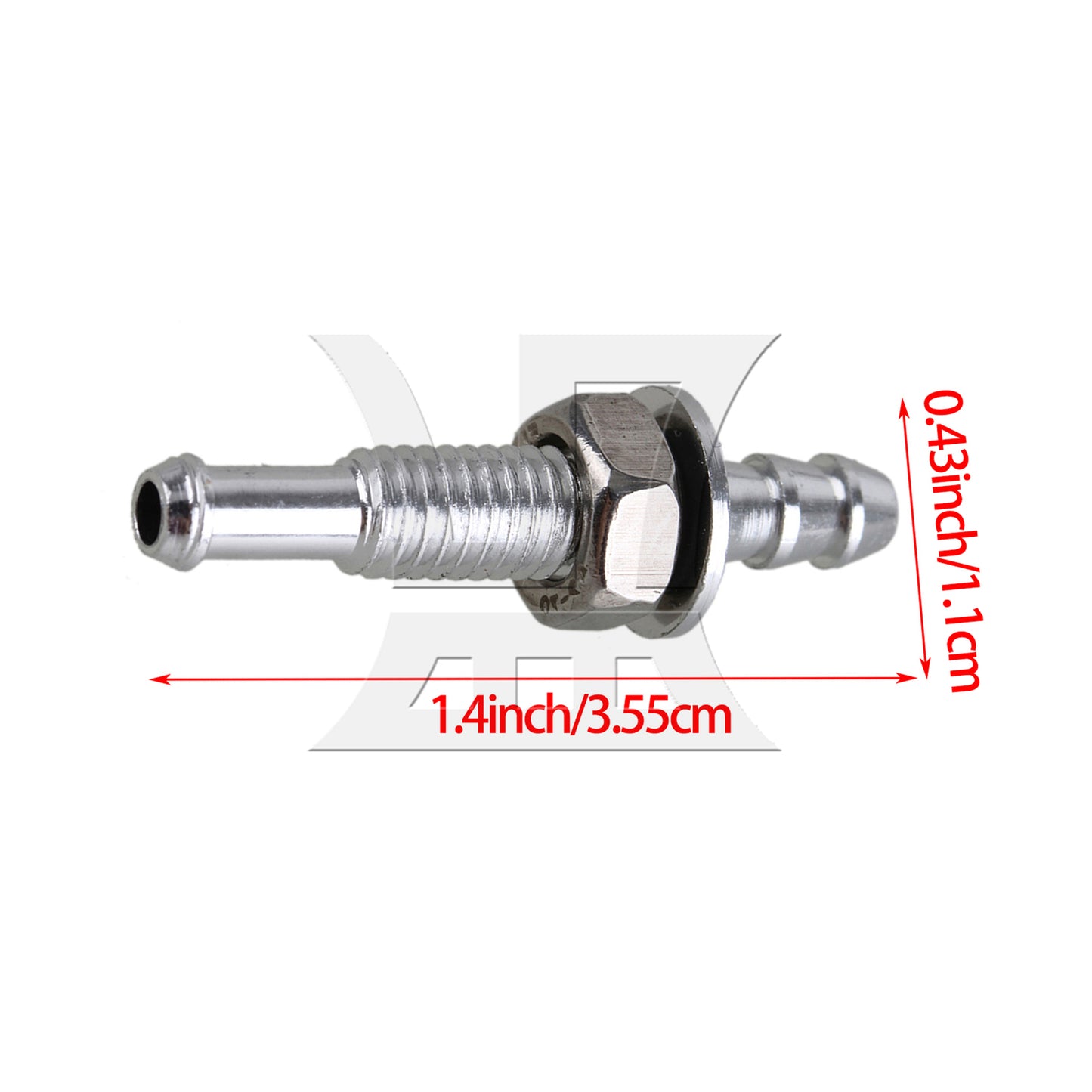 BQLZR 35mm M6 Water Outlets for RC Electric Boat Silver