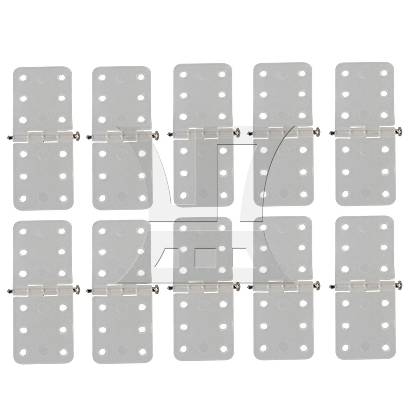 BQLZR Beige DIY Remote Control RC Airplane pinned Hinges 2.5x1.1cm Spare Parts