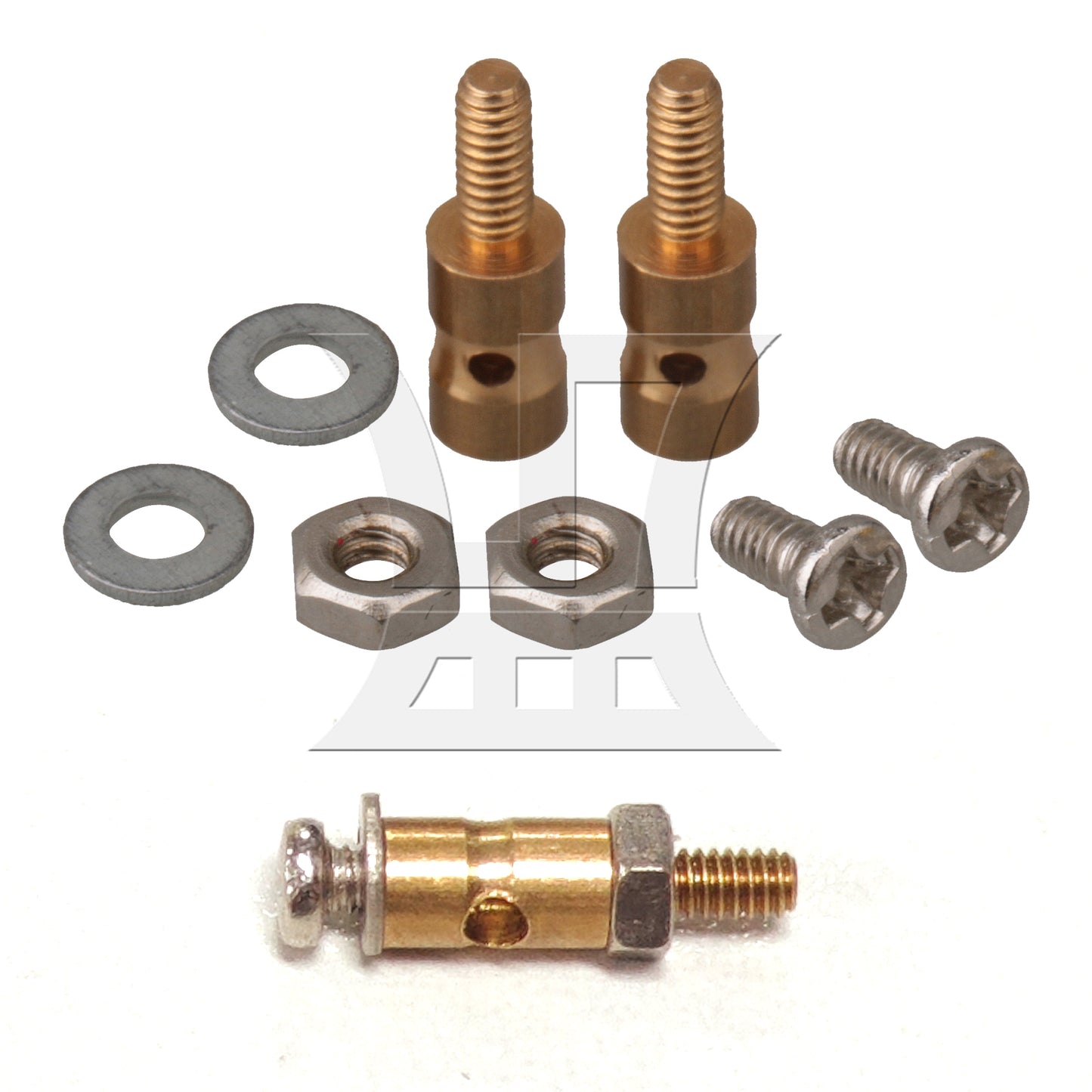 BQLZR 20x Model Airplane Servo Horn Linkage Connector for Steel Wire Golden N10248
