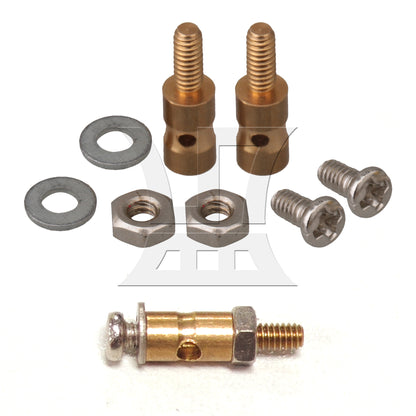 BQLZR 20x Model Airplane Servo Horn Linkage Connector for Steel Wire Golden N10248