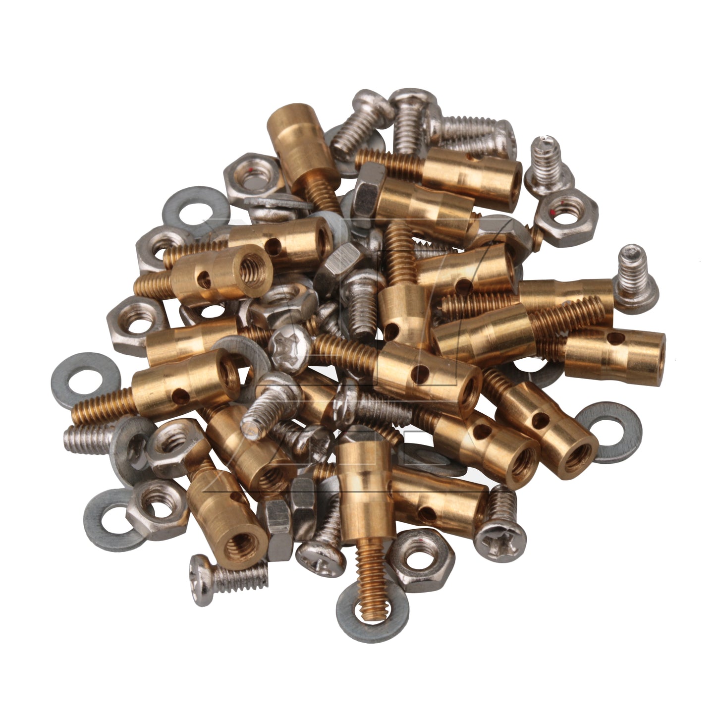 BQLZR 20x Model Airplane Servo Horn Linkage Connector for Steel Wire Golden N10248