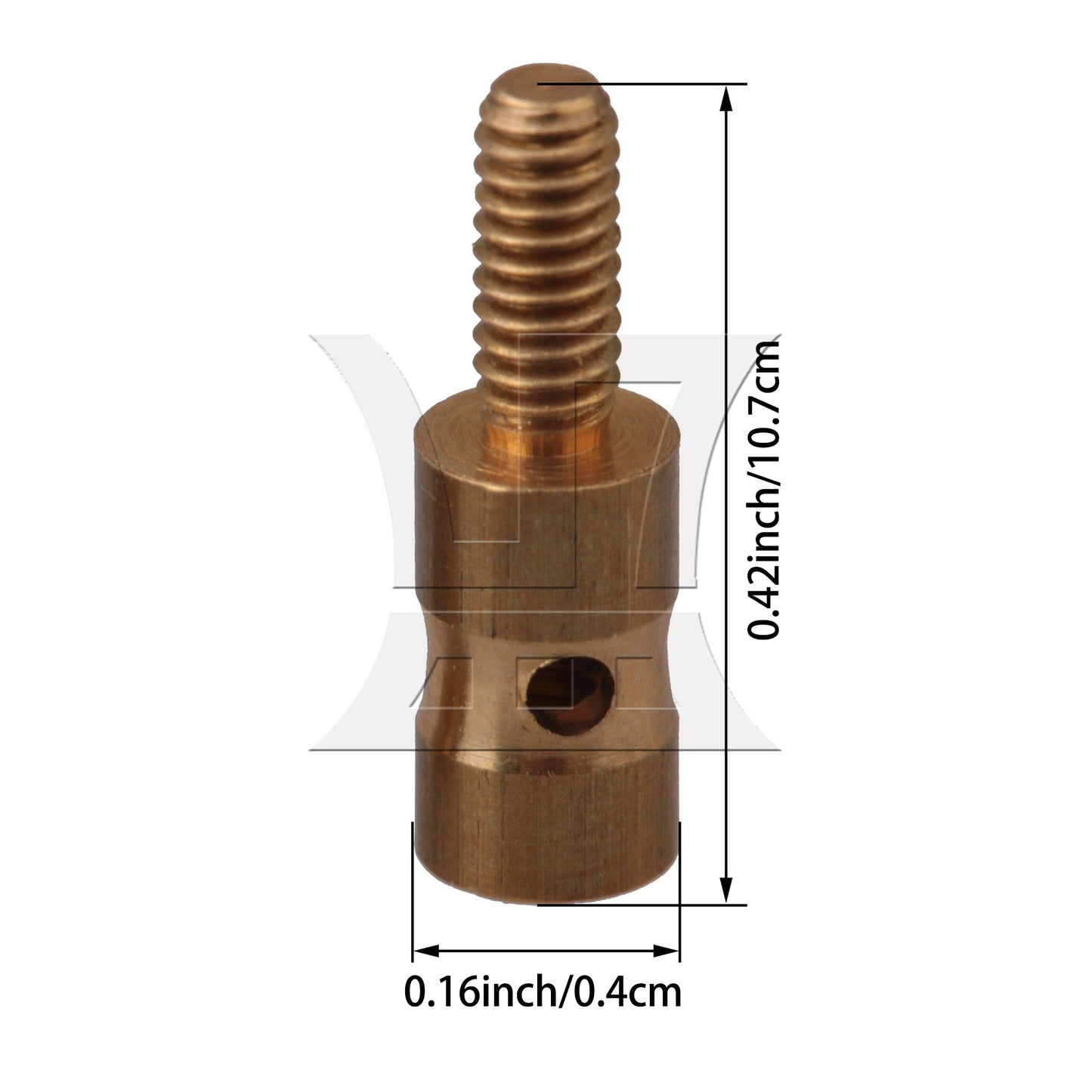 BQLZR 20x Model Airplane Servo Horn Linkage Connector for Steel Wire Golden N10248