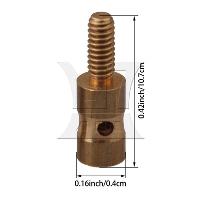BQLZR 20x Model Airplane Servo Horn Linkage Connector for Steel Wire Golden N10248