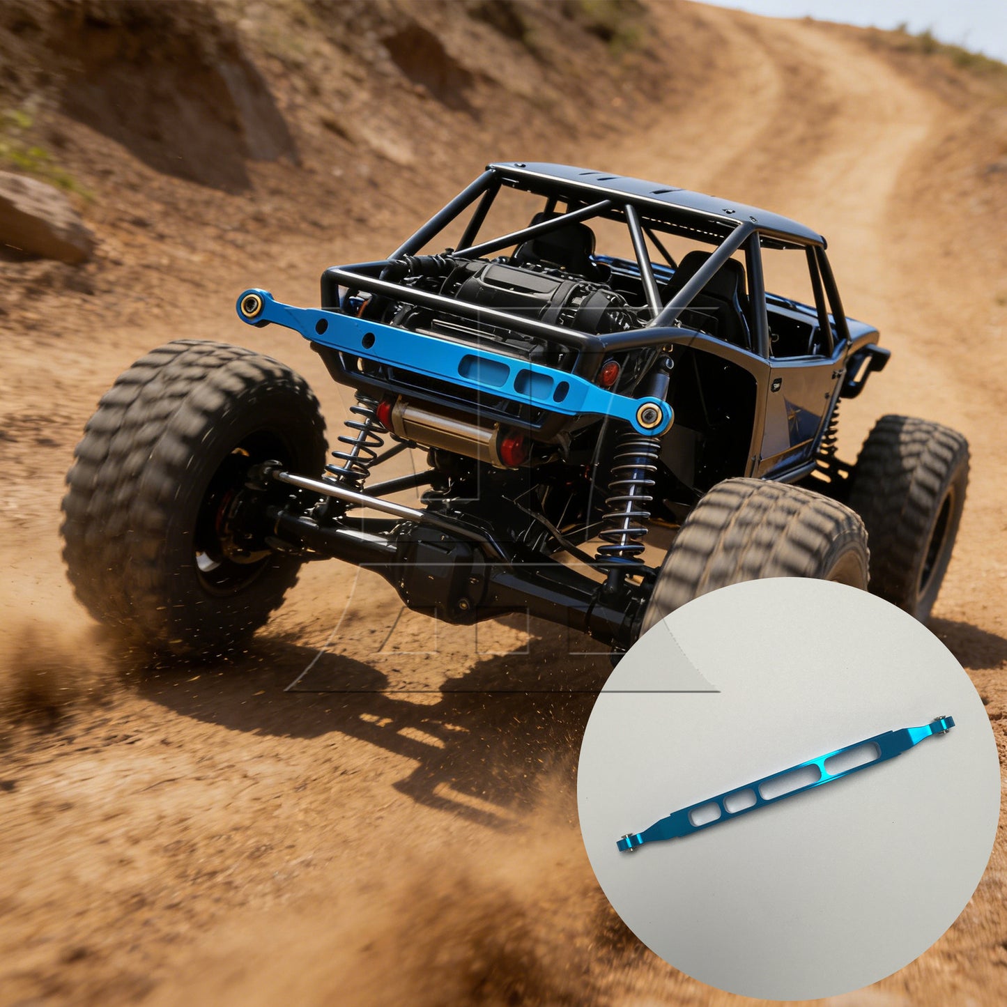 BQLZR AX31008B Al. Rear Lower Chassis Linkage Link RC1:10 Replacement for AXIAL