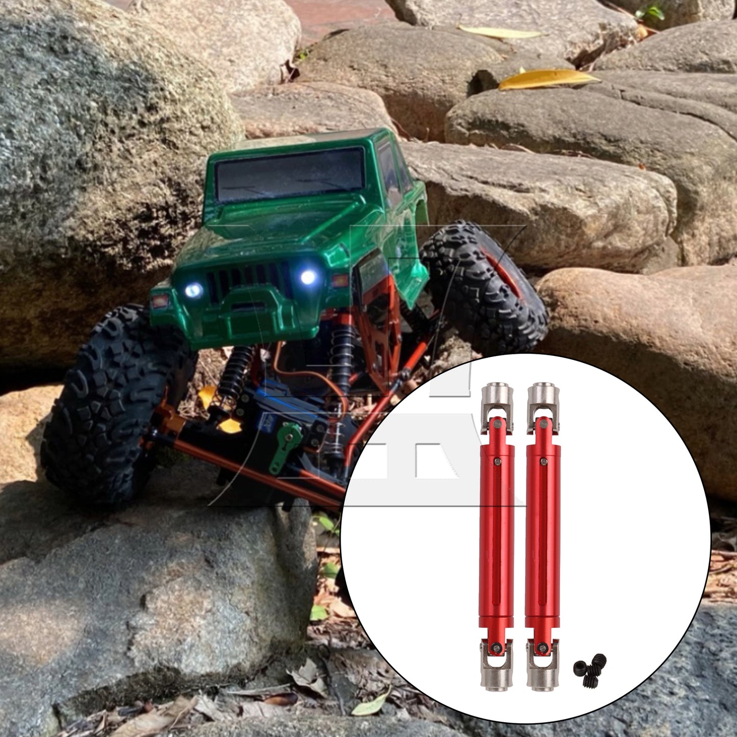 BQLZR Al. RC1:10 Rock Racer Universal Driven Dogbone Set of 2
