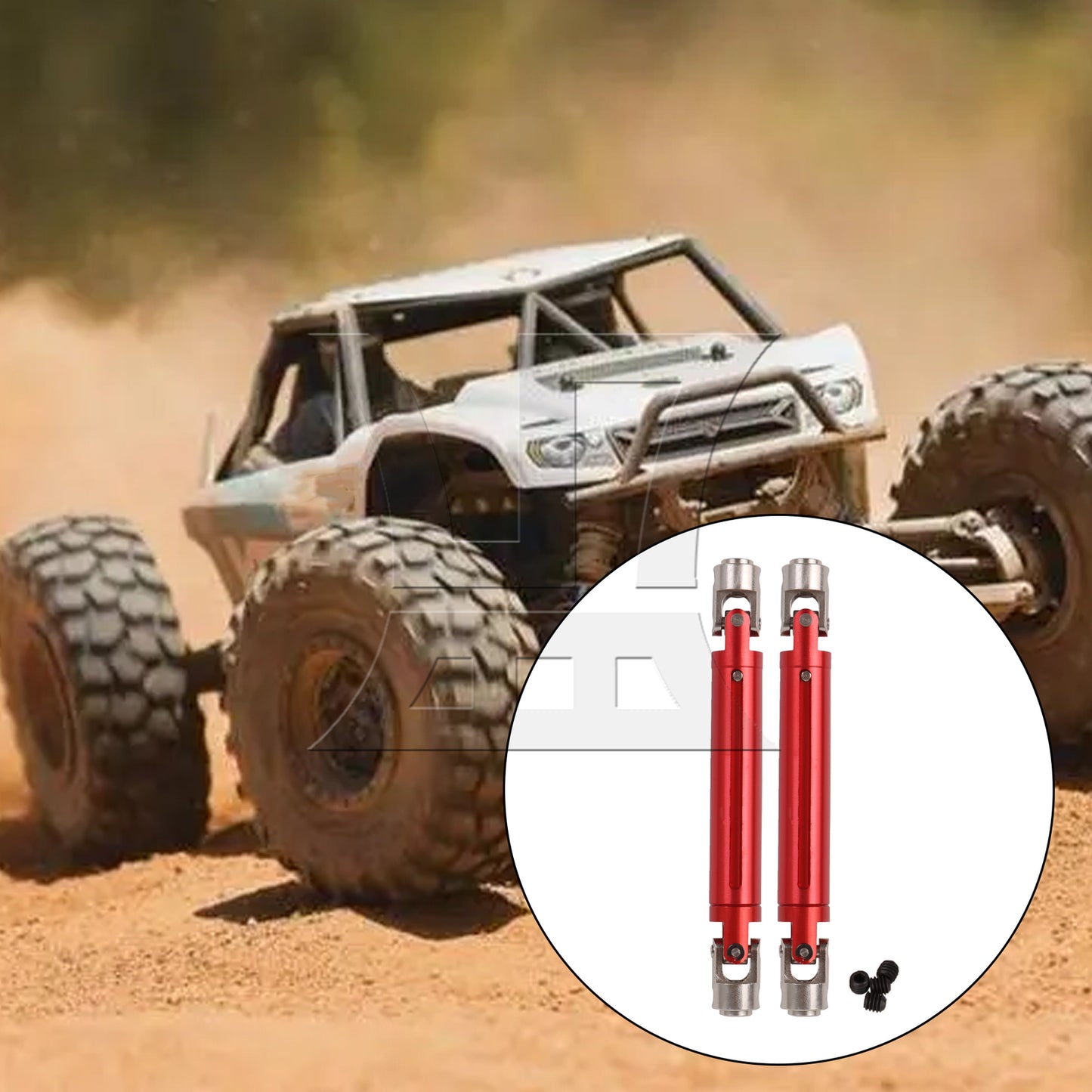BQLZR Al. RC1:10 Rock Racer Universal Driven Dogbone Set of 2