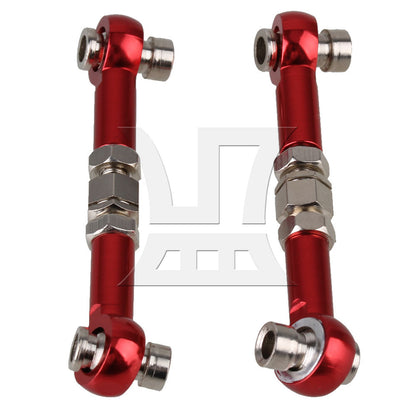 BQLZR 102017R RC1:10 Model Car Linkages Steering Red Pack of 2
