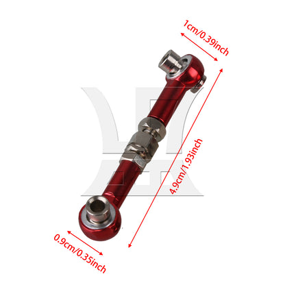 BQLZR 102017R RC1:10 Model Car Linkages Steering Red Pack of 2
