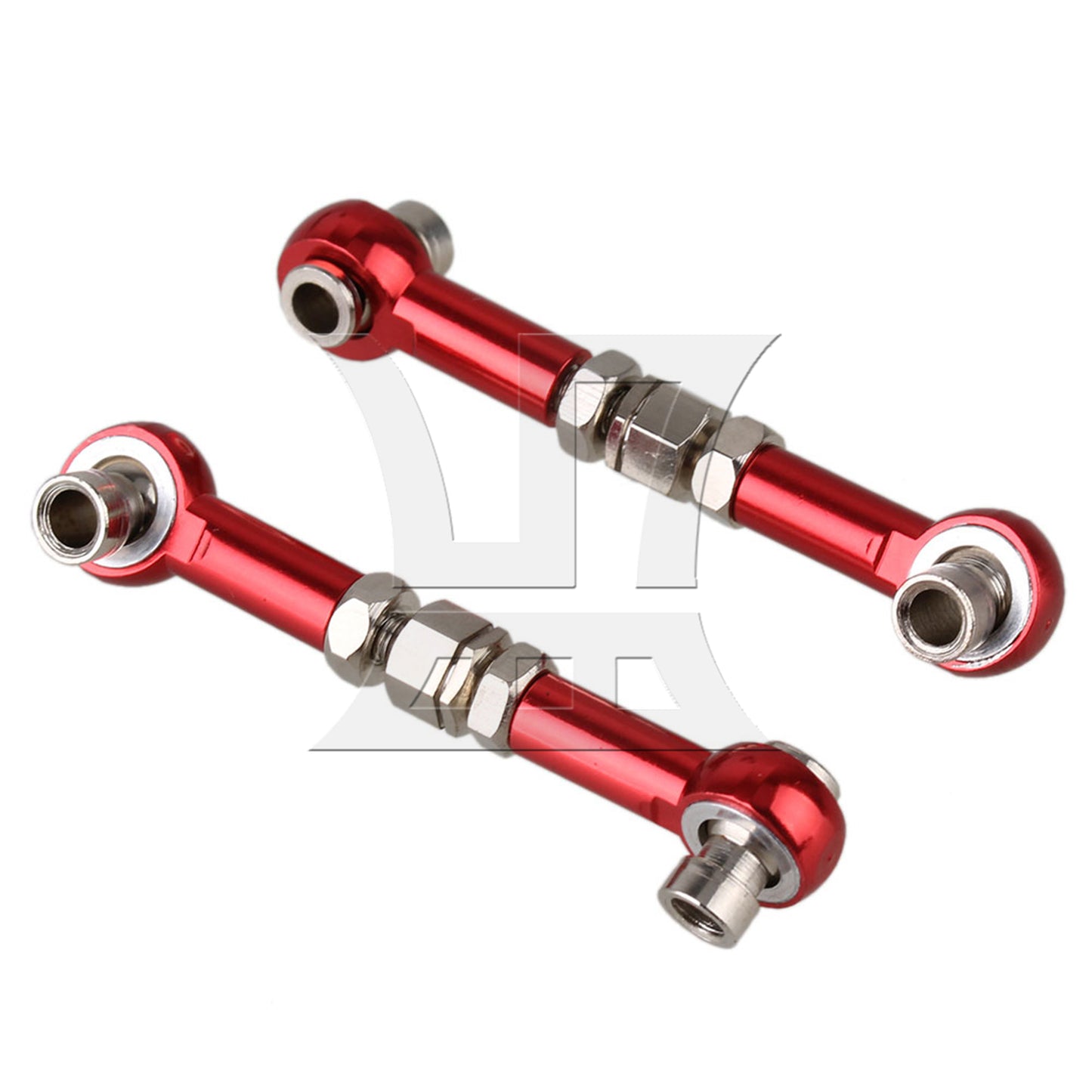 BQLZR 102017R RC1:10 Model Car Linkages Steering Red Pack of 2
