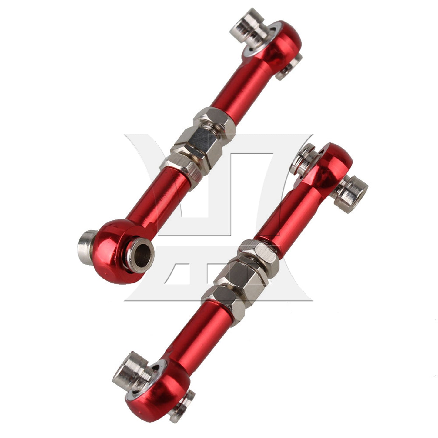 BQLZR 102017R RC1:10 Model Car Linkages Steering Red Pack of 2
