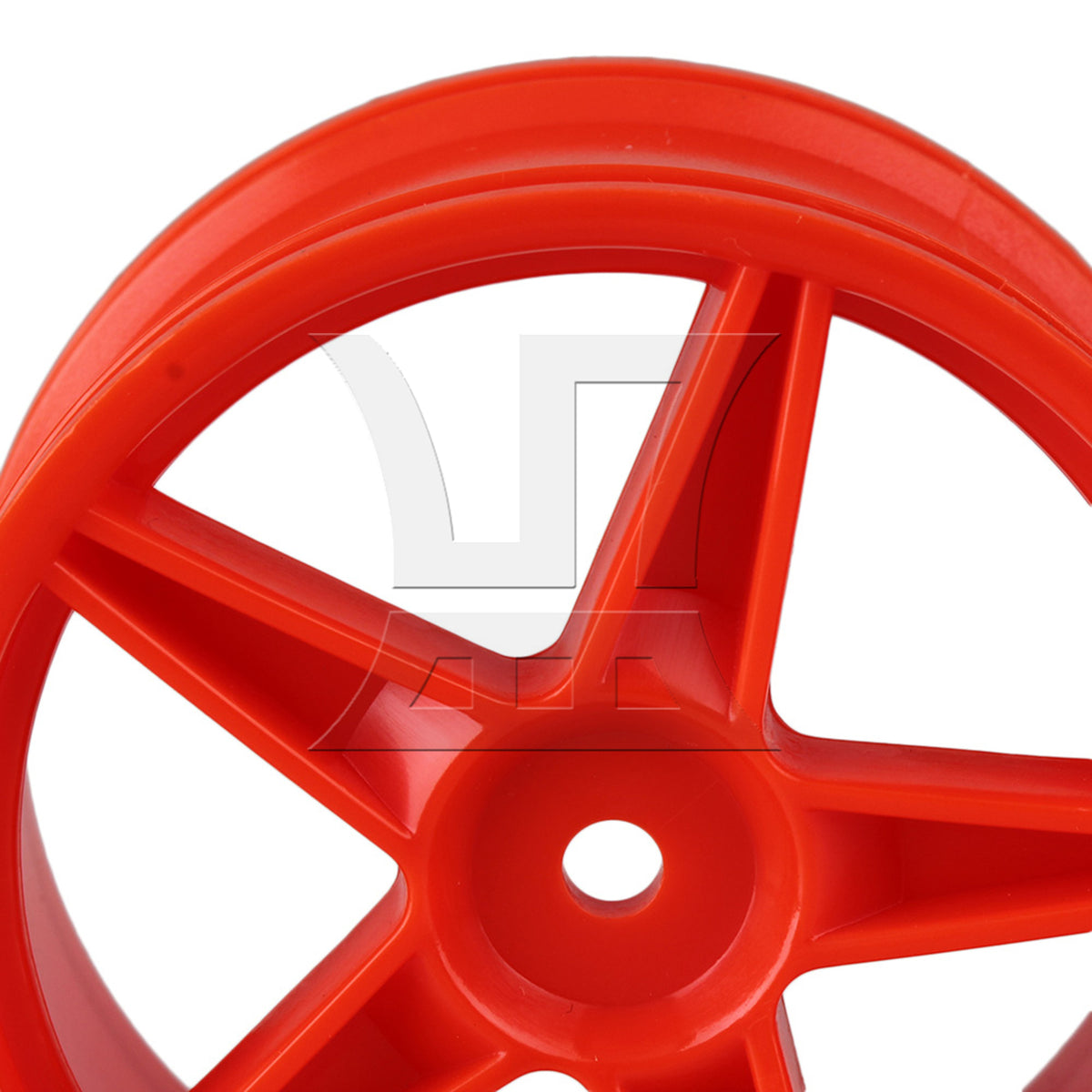 BQLZR 4x Plastic Five-Pointed Star Wheel Rim RC1:10 Off Road Red B10001R/B10003R