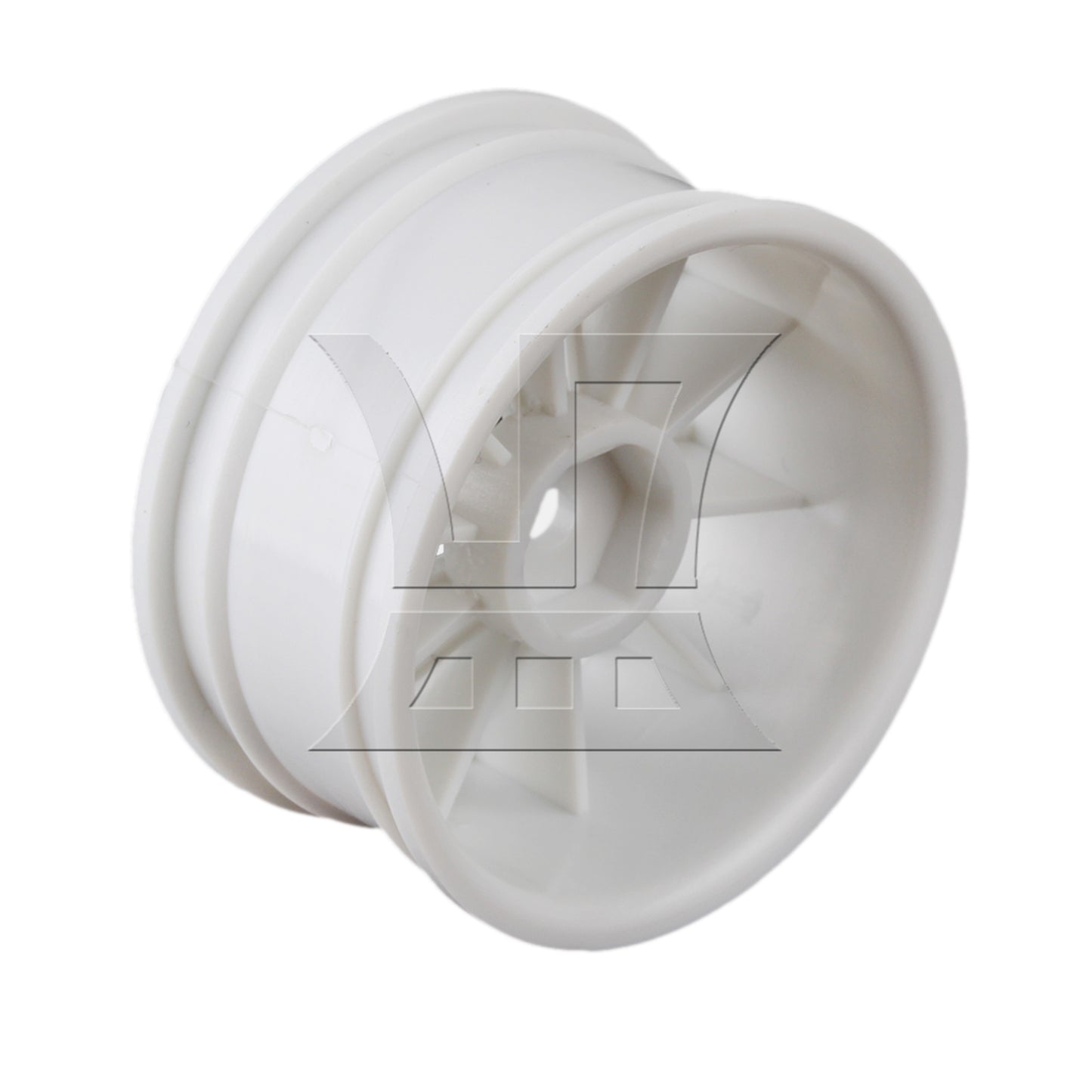 BQLZR Plastic 10-Spoke Wheel Rim for RC1:10 On Road Racing Car Set of 4 White