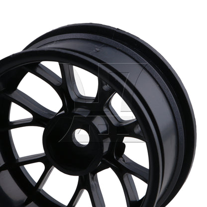 BQLZR RC1:10 On-Road & Drift Car Plastic Y-Type Wheel Rim Drive Hex 52mm Black