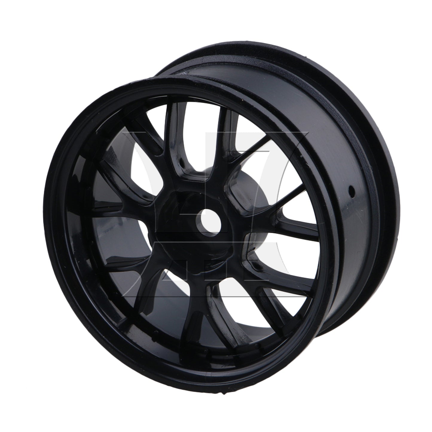 BQLZR RC1:10 On-Road & Drift Car Plastic Y-Type Wheel Rim Drive Hex 52mm Black