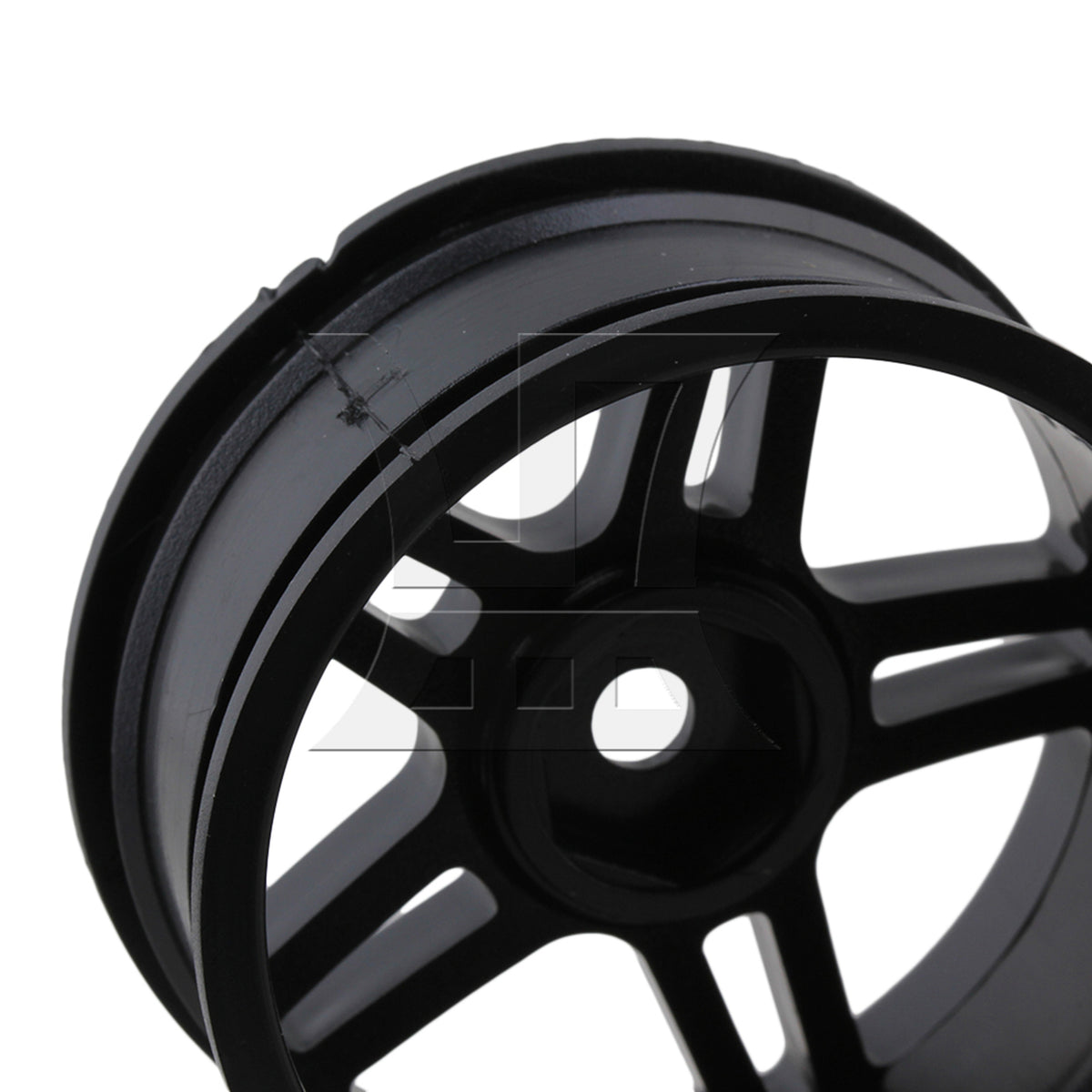 BQLZR 4xRC1:10 On-road&Drift Car Plastic Star Wheel Rim with Hole Drive Hex 12mm Black
