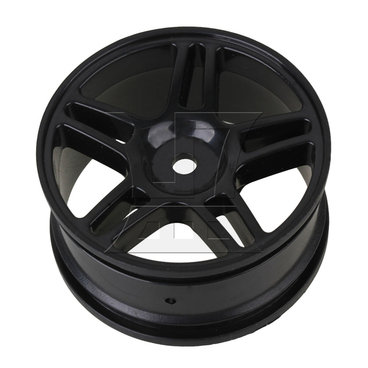 BQLZR 4xRC1:10 On-road&Drift Car Plastic Star Wheel Rim with Hole Drive Hex 12mm Black