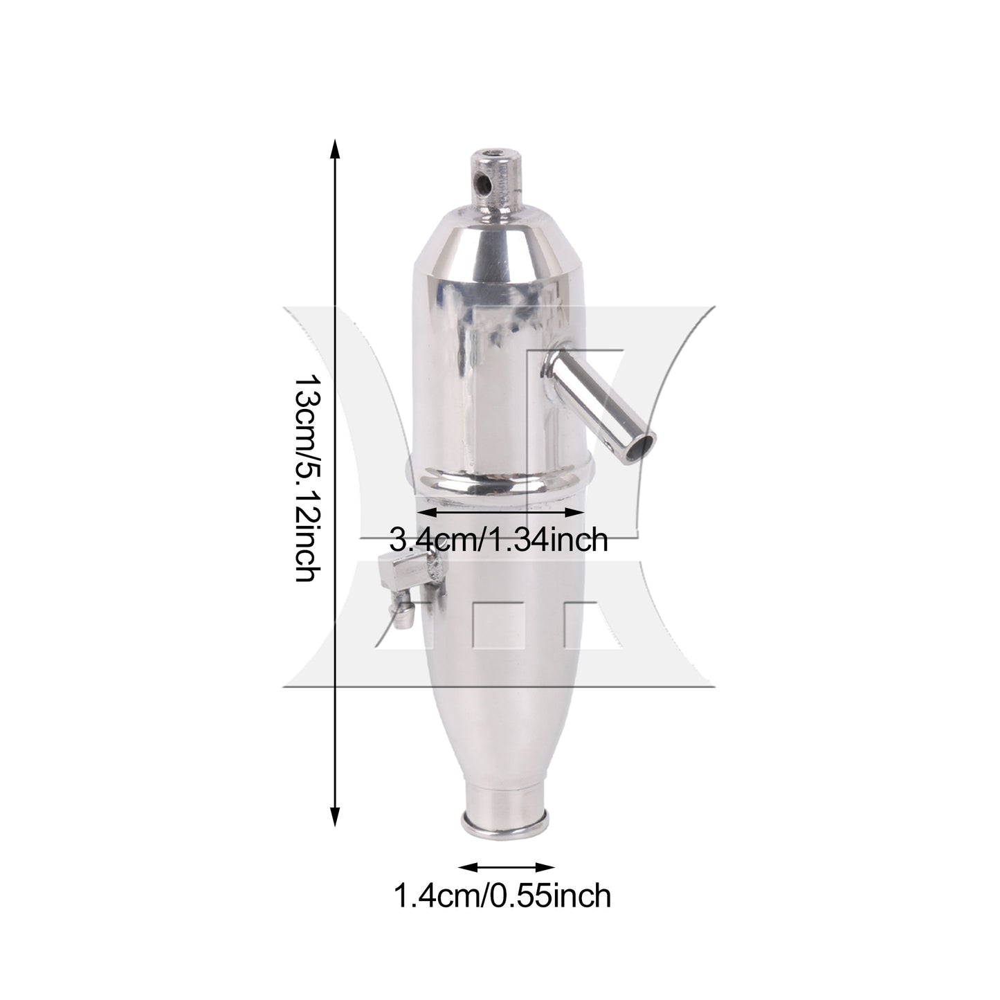 BQLZR Aluminum Alloy Exhaust Tube Upgrade Parts for RC 1:10 W10001 Model Car