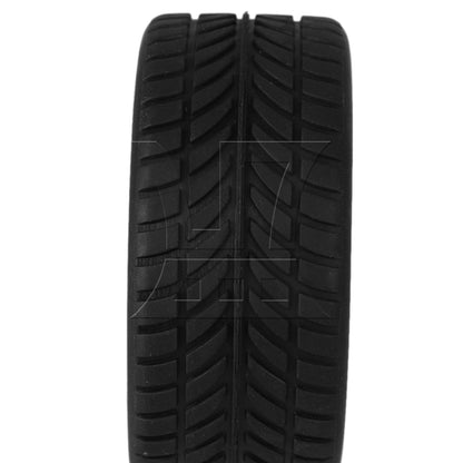 BQLZR Black Rubber Tyre for RC 1:10 On Road Racing Car Model Car Spare Parts Tire