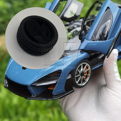 BQLZR Black Rubber Tyre for RC 1:10 On Road Racing Car Model Car Spare Parts Tire