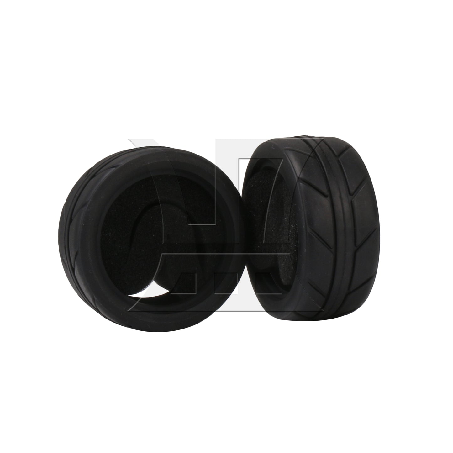 BQLZR  RC 1:10 Rubber Black Tire Tyre for On Road Car 2.56inch OD