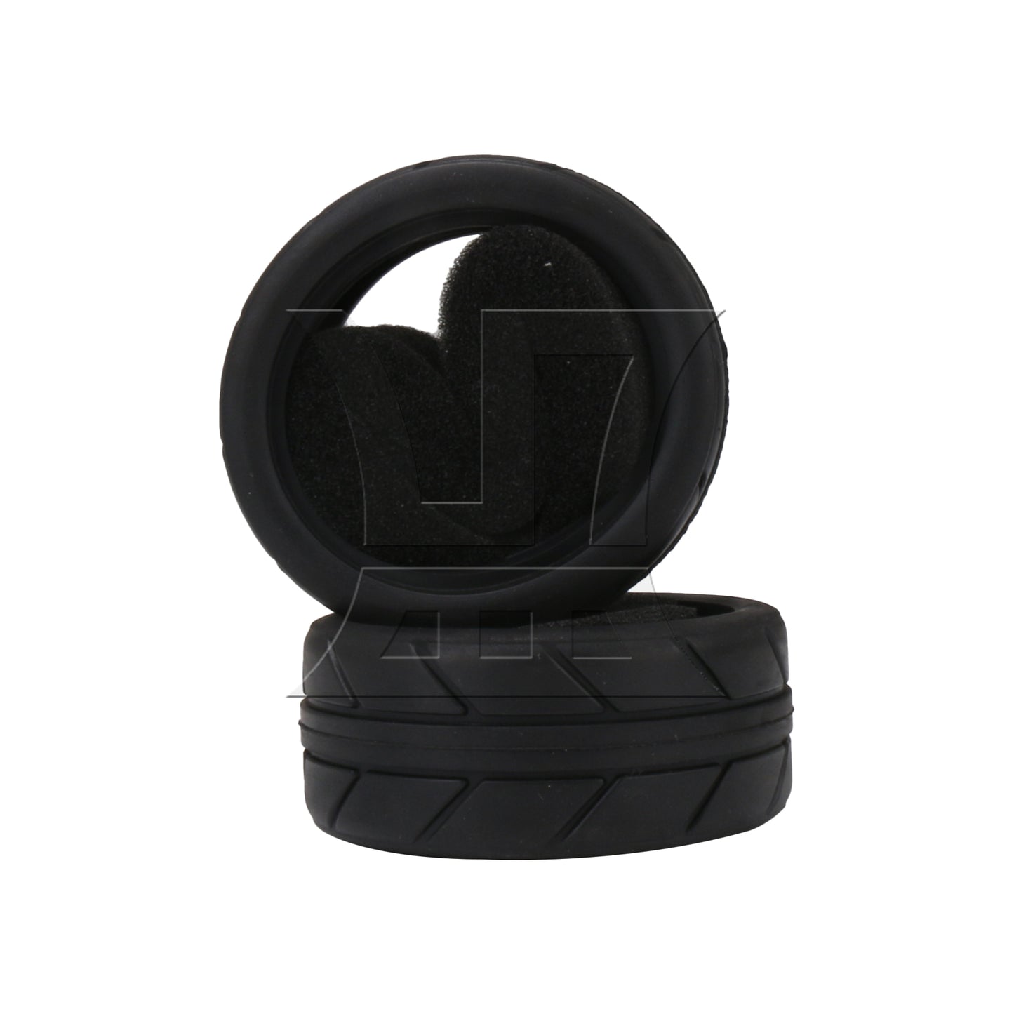 BQLZR  RC 1:10 Rubber Black Tire Tyre for On Road Car 2.56inch OD
