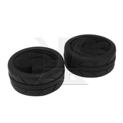 BQLZR  RC 1:10 Rubber Black Tire Tyre for On Road Car 2.56inch OD