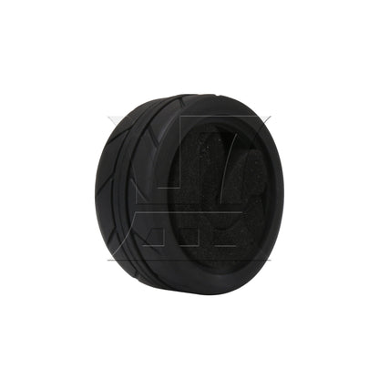 BQLZR  RC 1:10 Rubber Black Tire Tyre for On Road Car 2.56inch OD