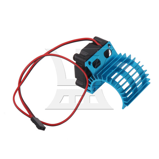 BQLZR Blue Aluminum 308006 Heat Sink Stock 380 Motor Cooling Fan for RC Car