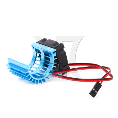BQLZR Blue Aluminum 308006 Heat Sink Stock 380 Motor Cooling Fan for RC Car