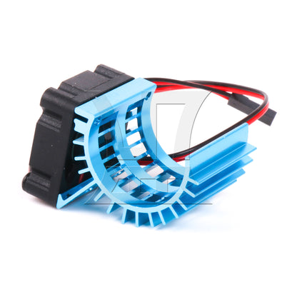 BQLZR Blue Aluminum 308006 Heat Sink Stock 380 Motor Cooling Fan for RC Car