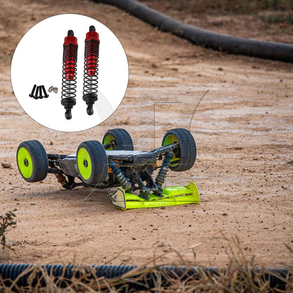 BQLZR 2pcs F108004R Upgrade Parts Red RC 1:10 Alloy Shock Absorber for Largefoot Car