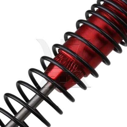BQLZR 2pcs F108004R Upgrade Parts Red RC 1:10 Alloy Shock Absorber for Largefoot Car
