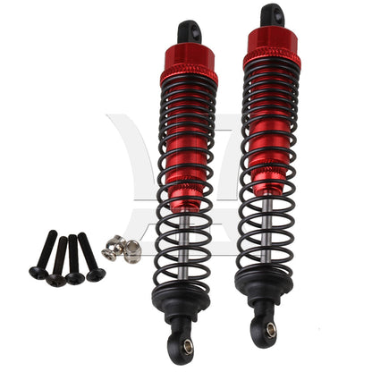 BQLZR 2pcs F108004R Upgrade Parts Red RC 1:10 Alloy Shock Absorber for Largefoot Car